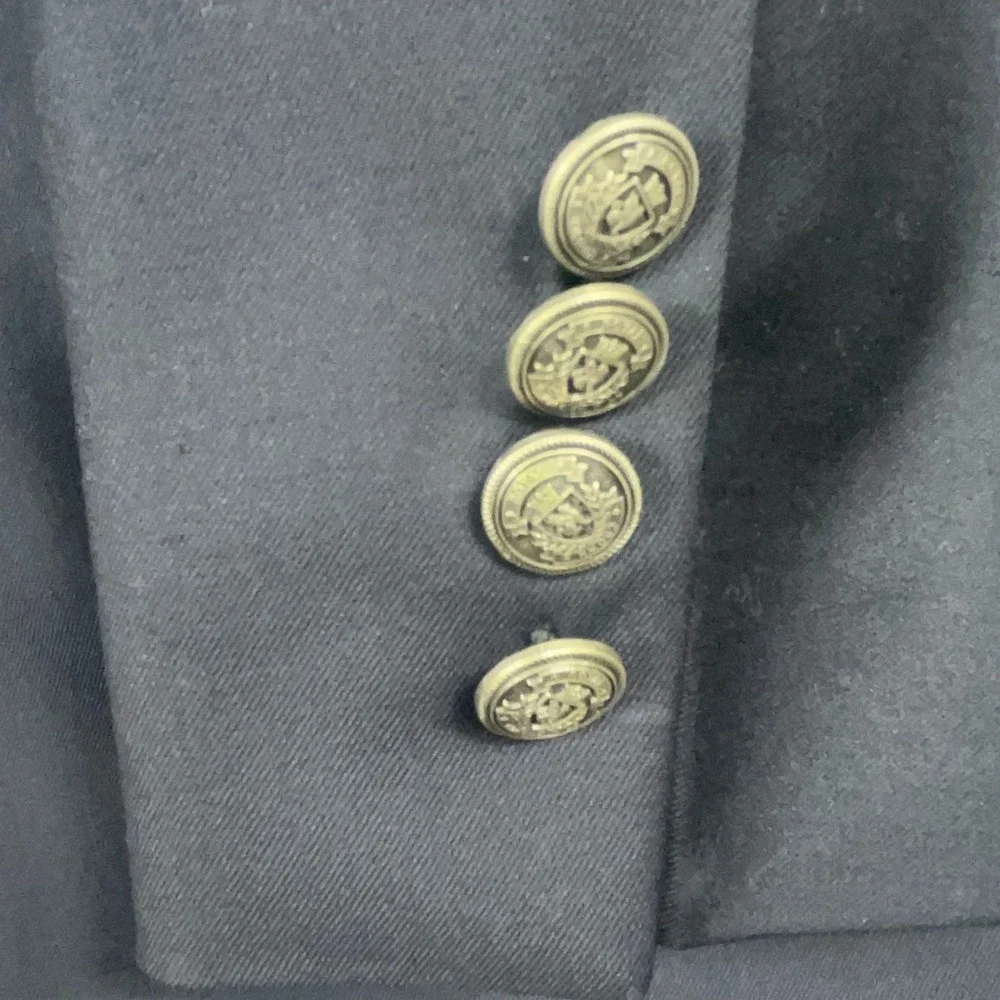 Jos A Bank Signature Gold Navy Blue Wool Blend Blazer Jacket Men's‎ 46L